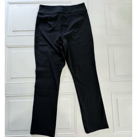 Good American The Exec Pants Black Straight Leg Side Zip Women’s Size 4 - Picture 3 of 7